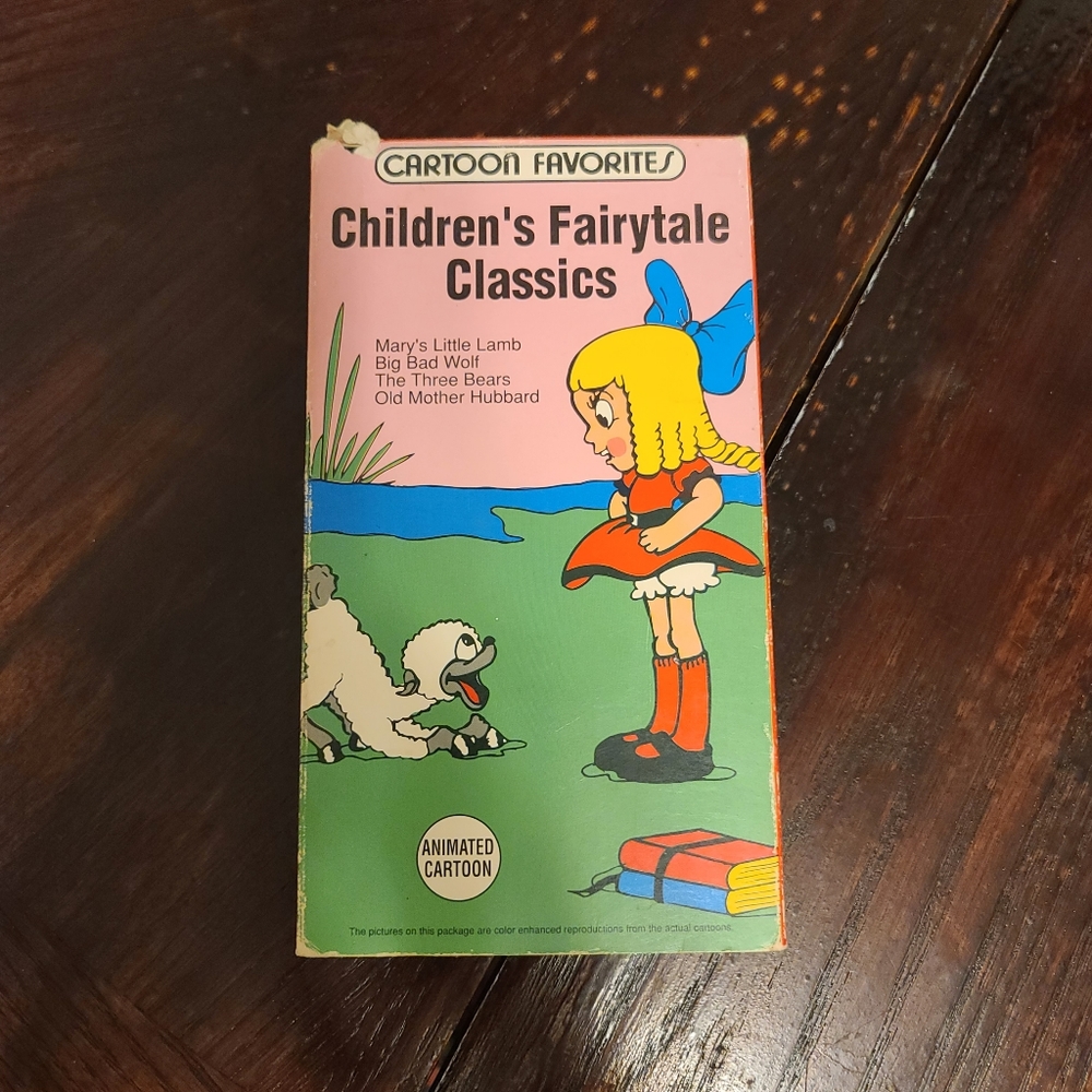 Vintage VHS Cartoon Favorites Children's Fairytale Classics Marys Little Lamb